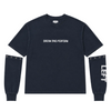 Washed Navy Detachable Longsleeve