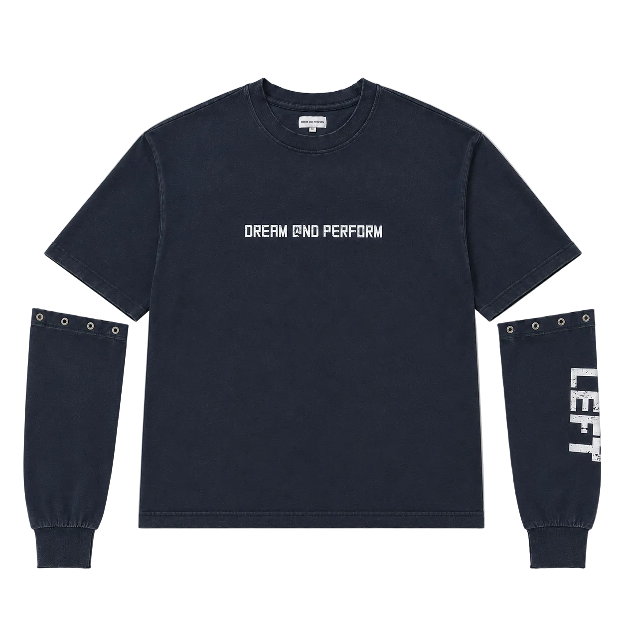 Washed Navy Detachable Longsleeve