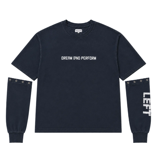 Washed Navy Detachable Longsleeve