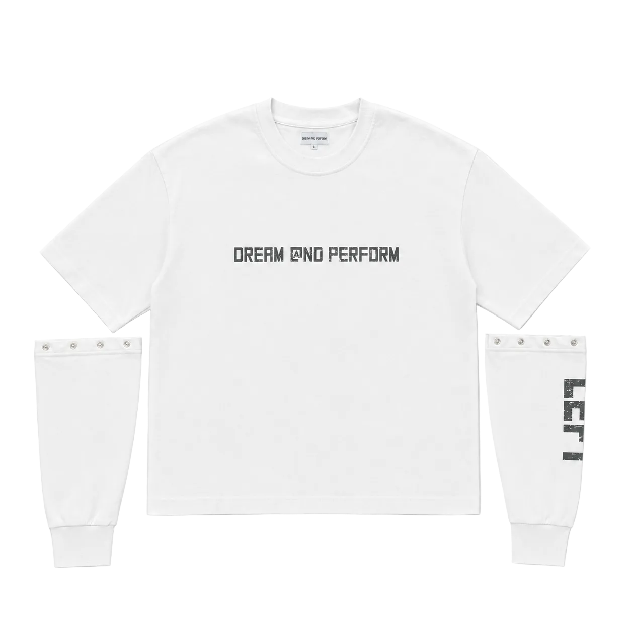 WHITE DETACHABLE LONGSLEEVE