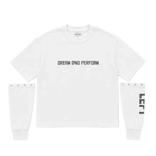 WHITE DETACHABLE LONGSLEEVE