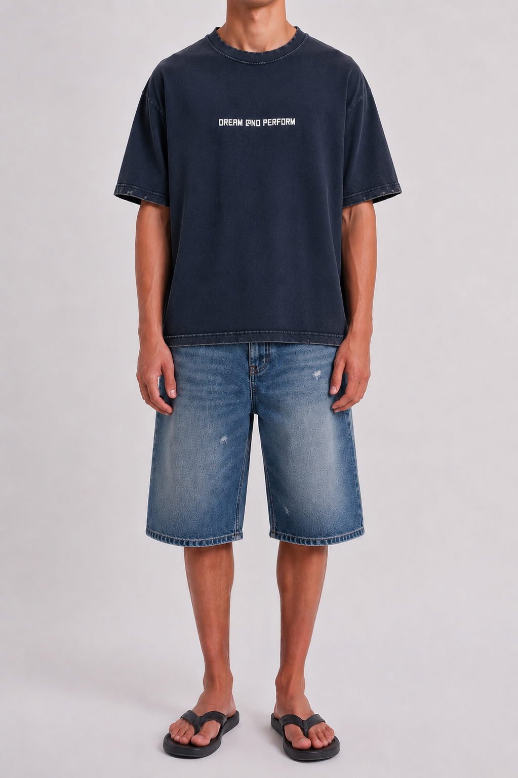 Washed Navy Detachable Longsleeve