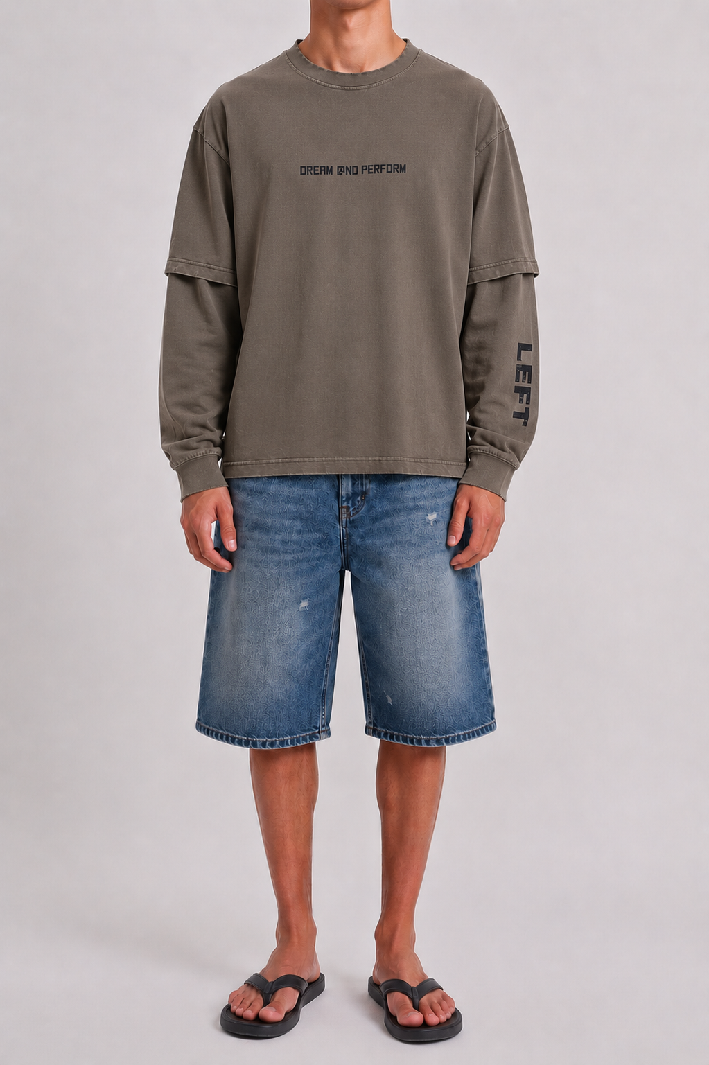 Olive Detachable Longsleeve