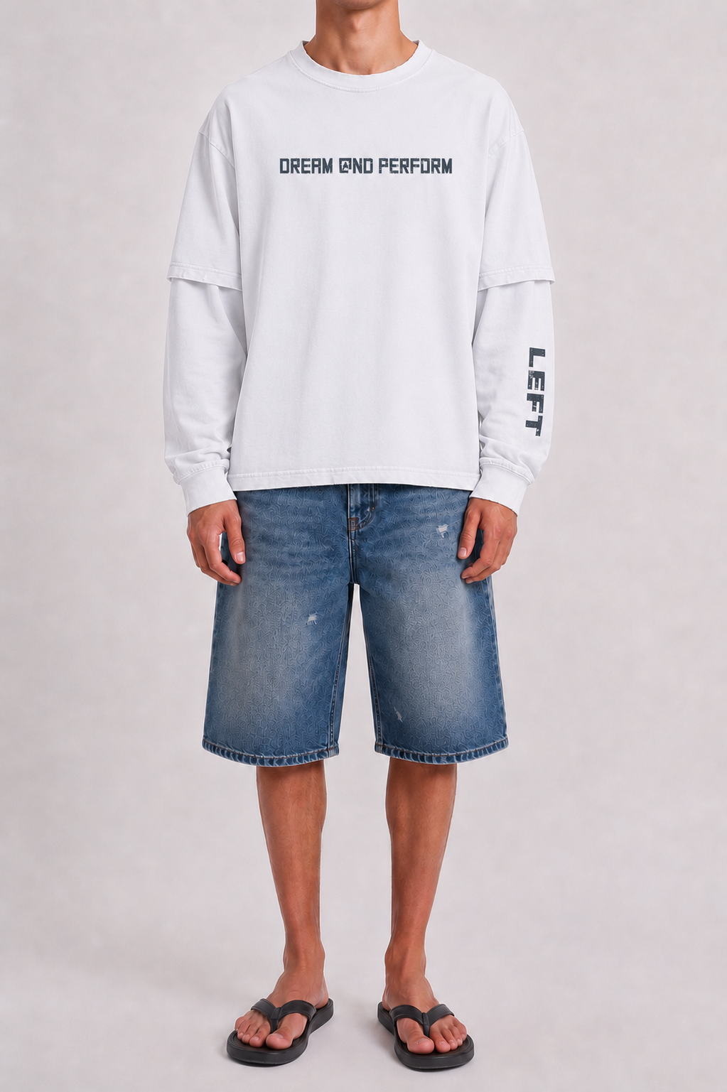 White Detachable Longsleeve
