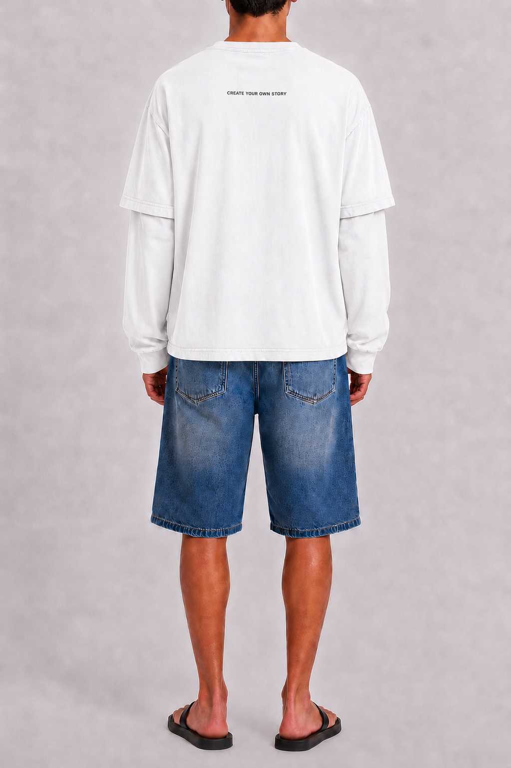 White Detachable Longsleeve