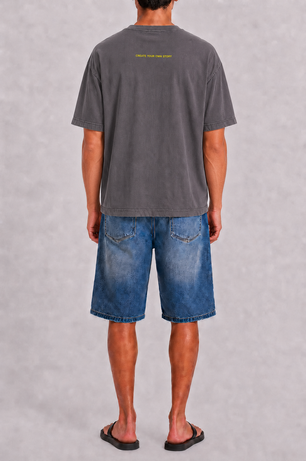 Washed Grey Detachable Longsleeve