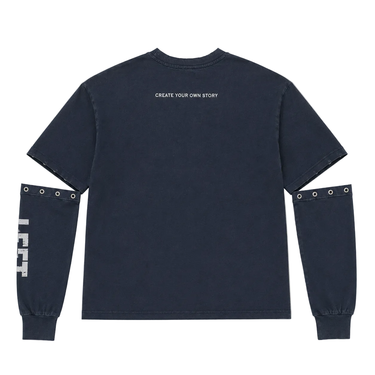Washed Navy Detachable Longsleeve