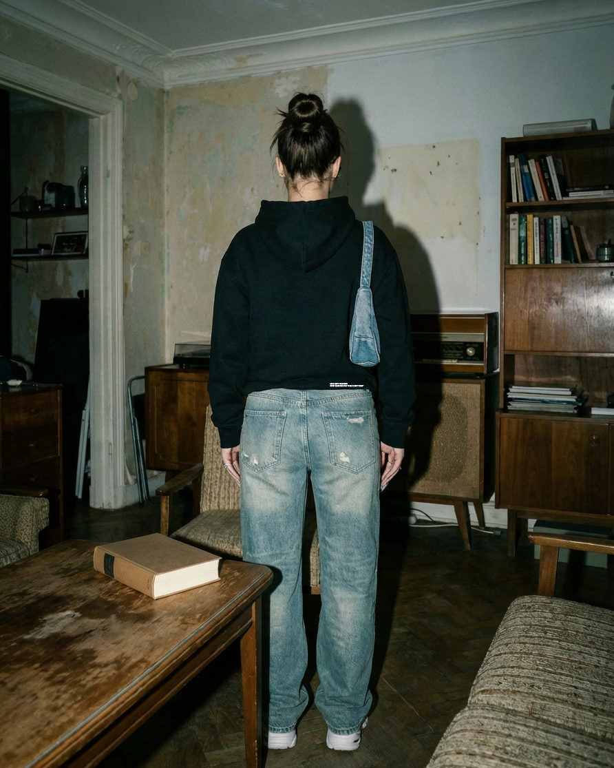 Black Signature Hoodie